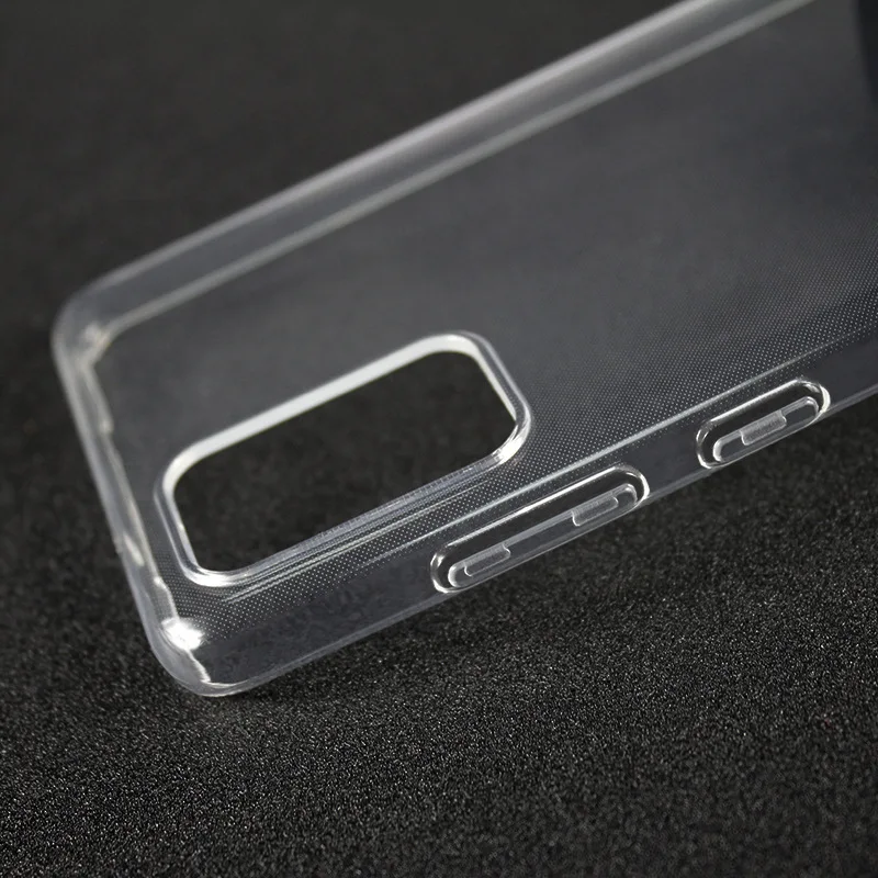 Suitable for S20 Ultra S20 Plus Transparent Mobile Phone Case S20 FE Soft TPU Protective Cover A50 A70 A80 A90