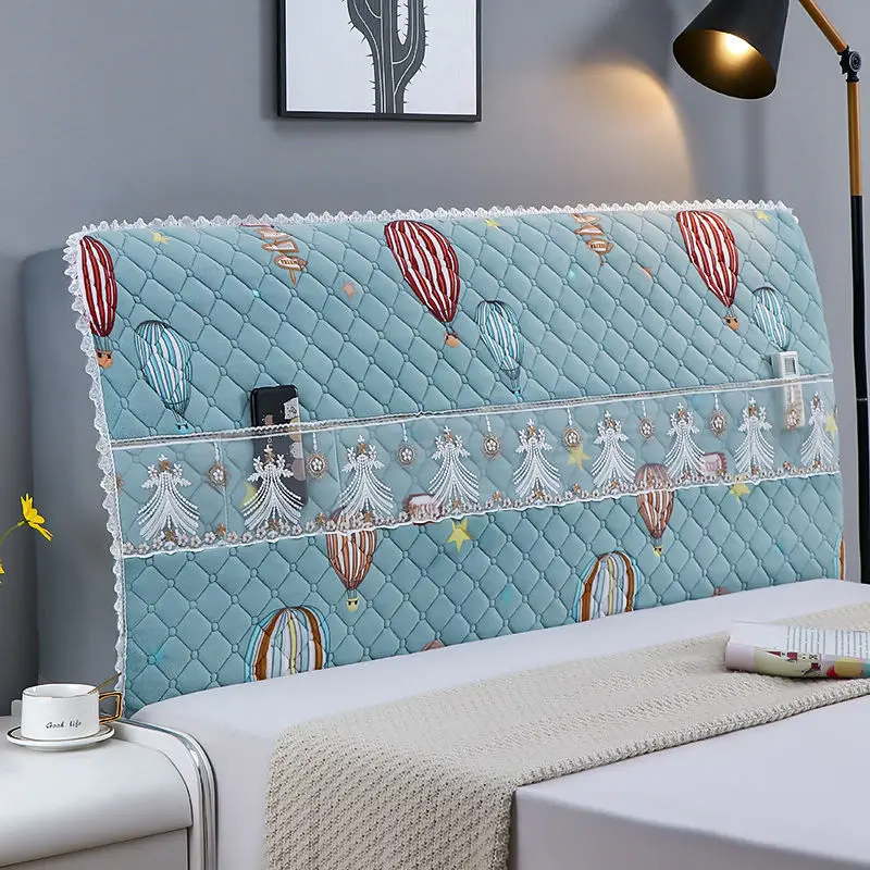 Balloon Print Bed Cover Quilted Full-inclusive Headboard Cover Flannel Cotton Bed Cover Wholesale High-elastic Bed Head Colth