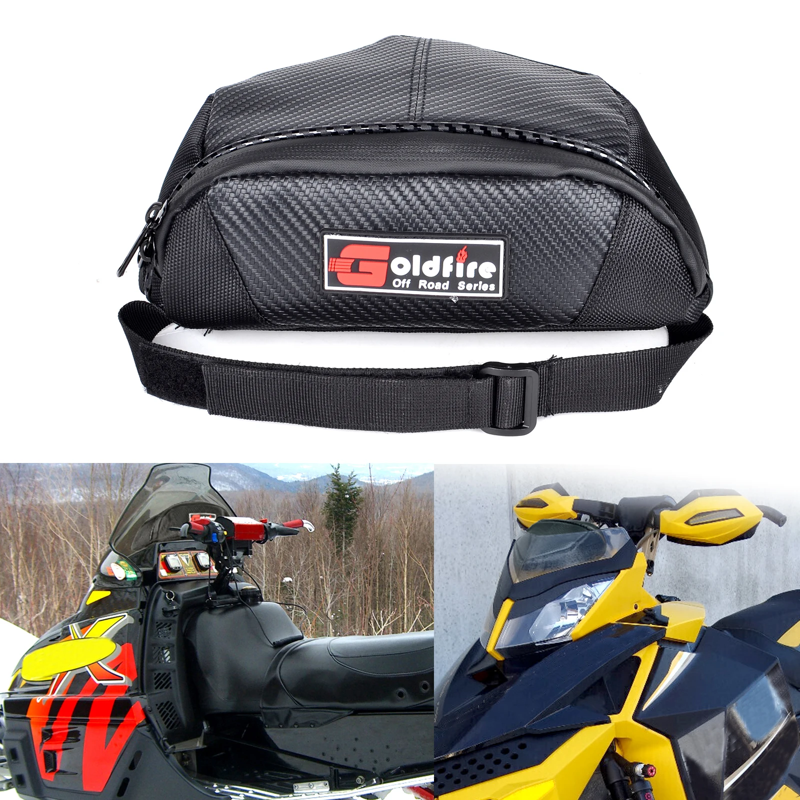 Snowmobile Dashboard Storage Bag Waterproof Snowmobile Windshield Pouch Bag Ski-Doo Accessories for Storing Phones Goggles Parts