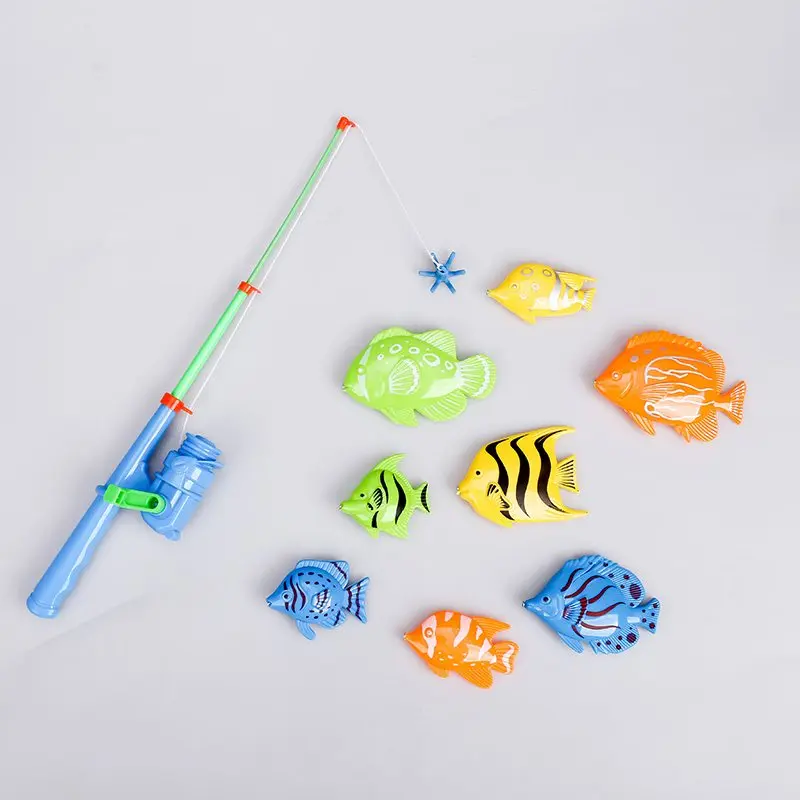 Canne à pêche en plastique, nouvelle mode, jouets pour enfants, canne à pêche délicate, belle imitation de petits poissons, jouets parent-enfant