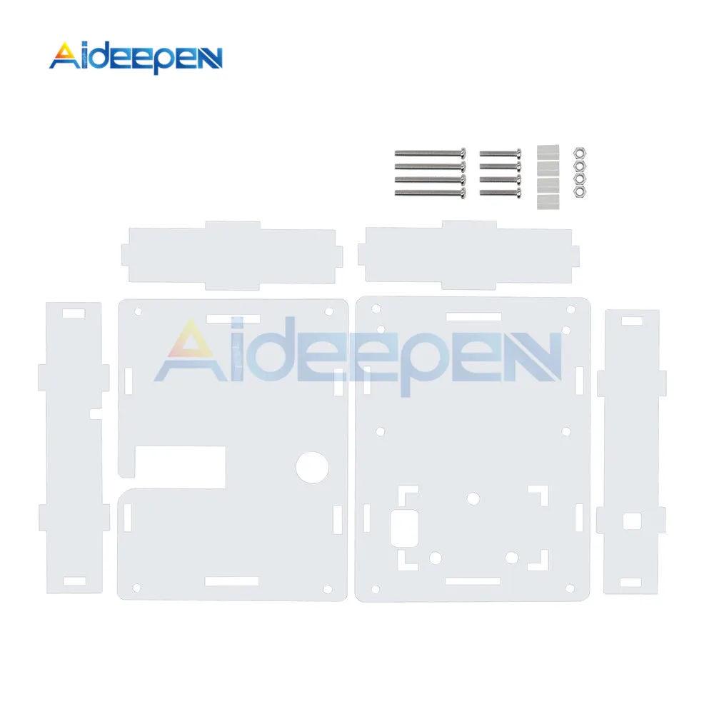 Carcasa de acrílico transparente para Transistor LCR-T4 M328, probador de capacitancia ESR Mega328, Kit de bricolaje (solo estuche)