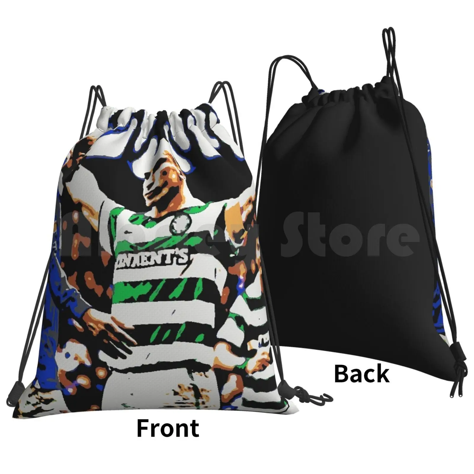 Do The Broony Bhoys Backpack Drawstring Bags Gym Bag Waterproof Football Soccer Pop Brown Scotland Scottish Ireland Irish