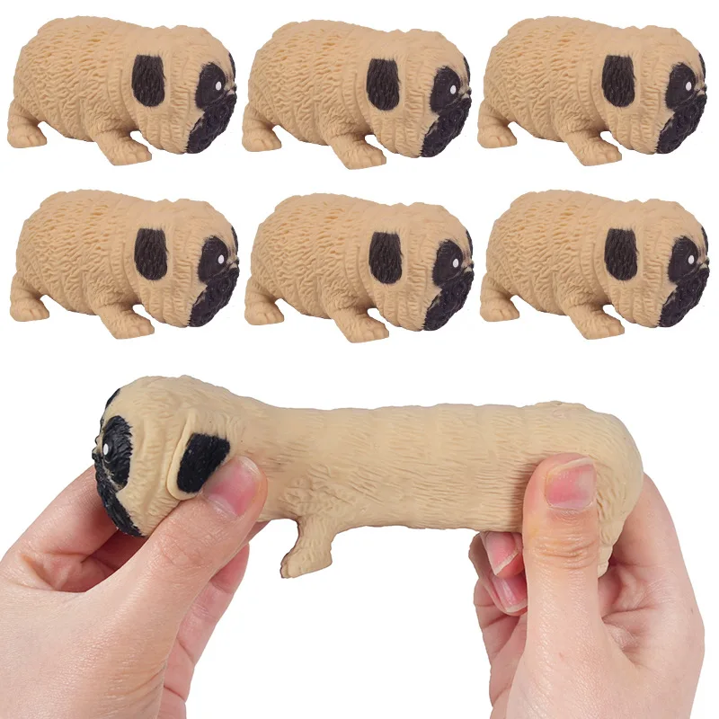 Decompression Toy Squeeze Toys Dog Antistress Hand Squishy Fidget Toys Funny Gadgets Pop it Pug Puppy Dolls Simple Dimple Gifts