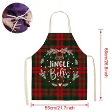 Christmas Linen Apron Decorations #4