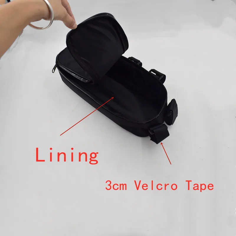 Bicycle Beam Bag Battery Controller Hanging fixed Tube Frame Bike Bag Li-ion Storage Waterproof Cycling Front Beam Bag ﻿