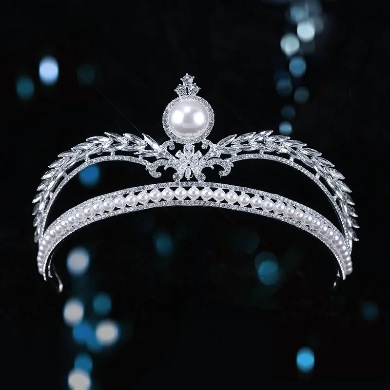 

Zircon Queen Wedding Crown Party Headwear Hair Accessories Bridesmaid Headband Wedding Jewelry Bridal Crowns Tiaras And Crowns