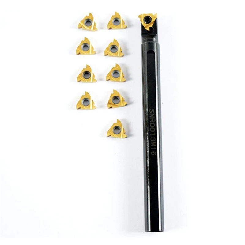 الداخلية خيوط عمود تخريم SNR0013M16 مع 5/8 "خيوط تحول حامل SER1616H16 مع 10 قطعة 16ER 16IR AG60 تحول إدراج