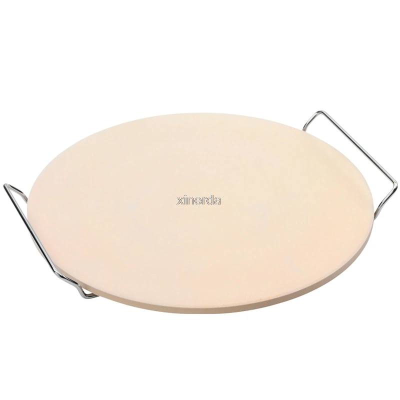 

9/11/12/13/15'' Pizza Stone Board Round Fire-resistant Ceramic Insulation Plate Pizza Pan 9 Inch Pizza Stone