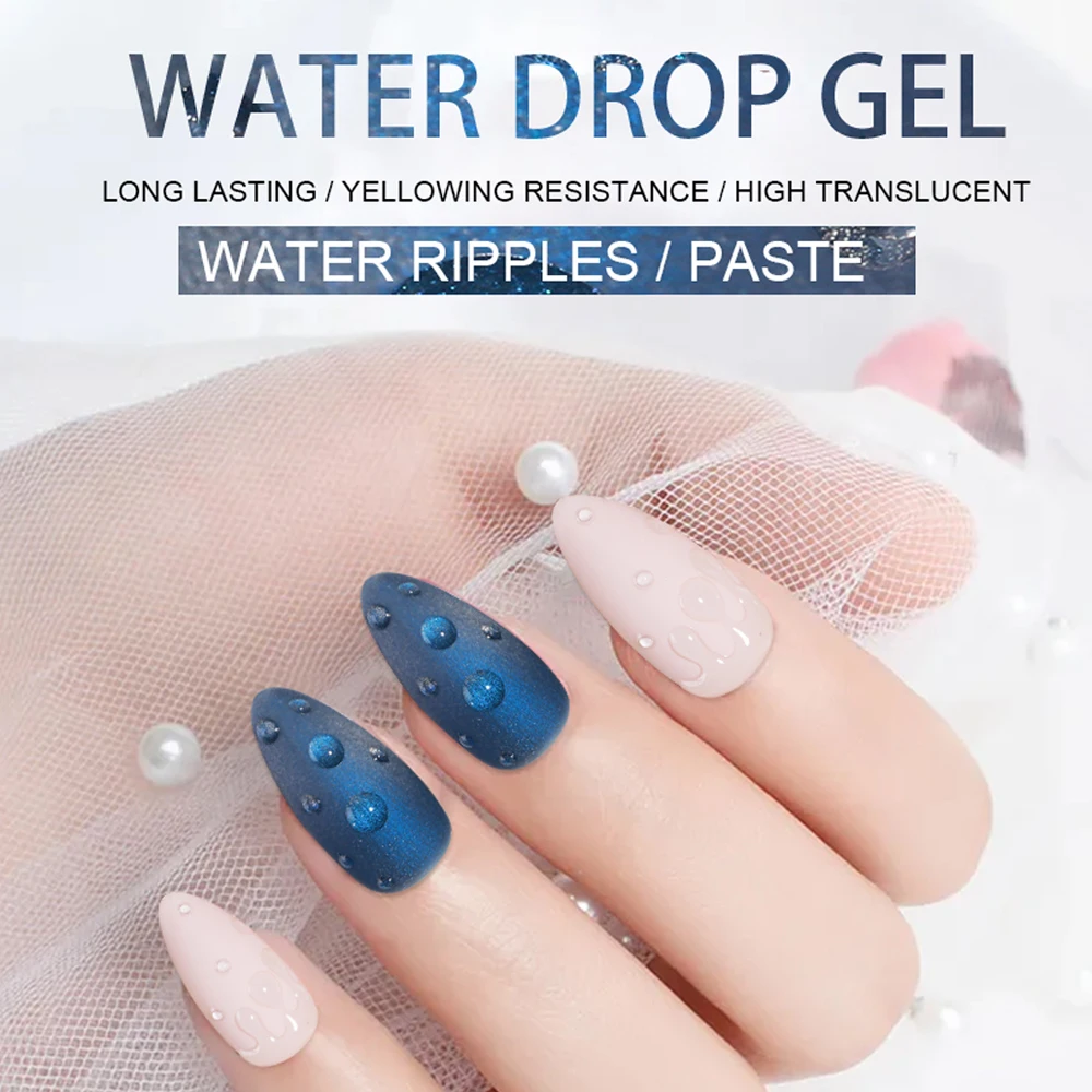 VDN  Water Drop Gel  Nail Polish Art Varnish Water Drop Shape UV LED Varnish Permanent Nail Art DIY Design Nail Varnish