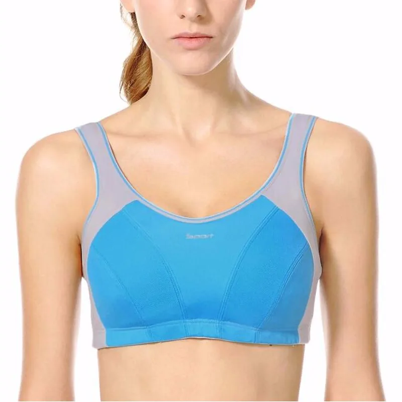 Womens High Impact Racer Back Active Sports Bra Maximum Control Wireless Bra Underwear Lingerie 32 34 36 38 40 42 B C D DD E F