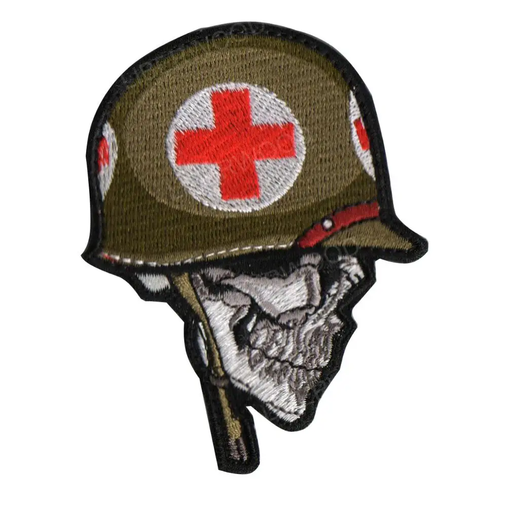 Pirate Clover Vampire Danger Poison Gun Knife KILL Skull Outlaw MC BIKER Death American Combat Military Flag Hook Badge Patch