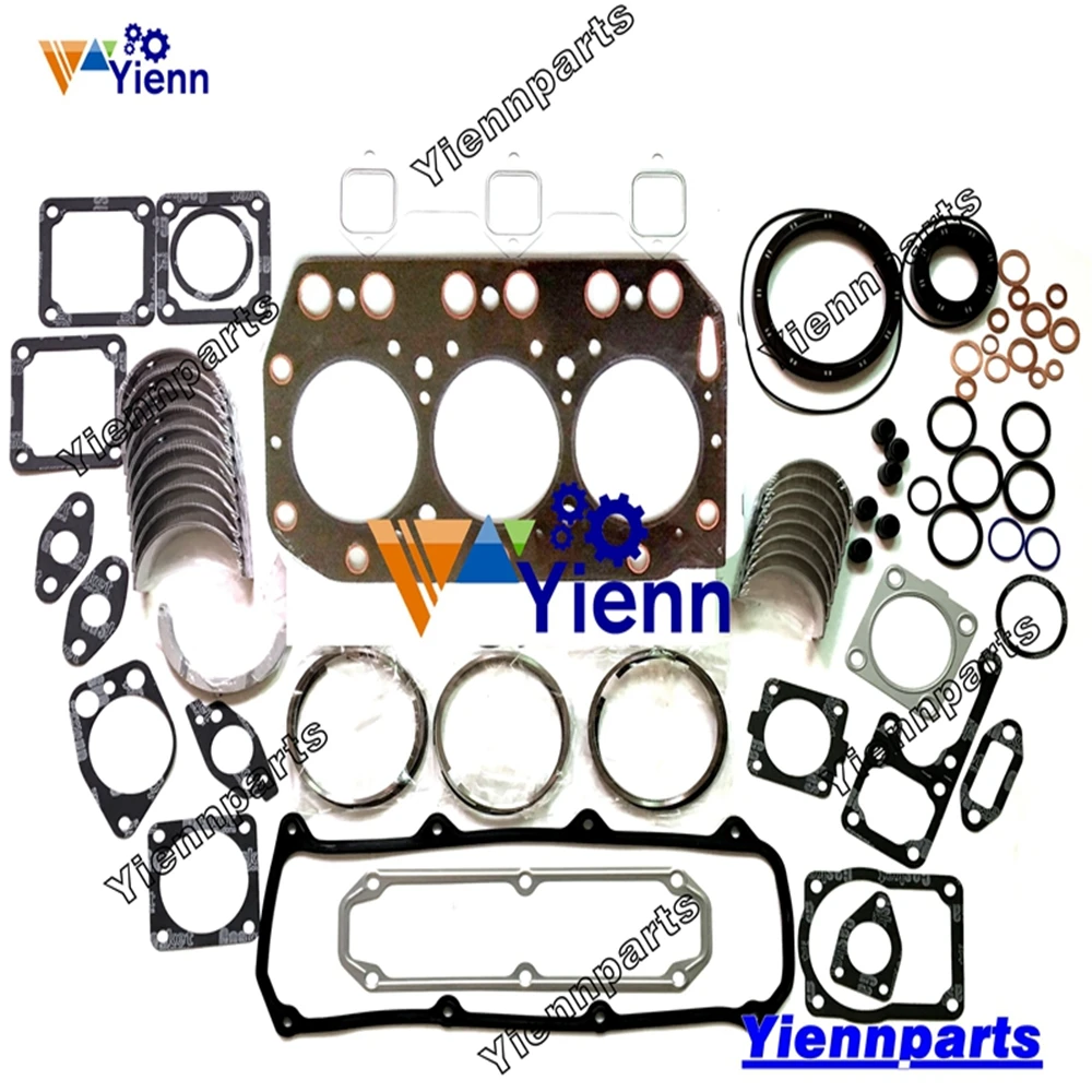 

For Yanmar 3TN100 3TN100L Re-ring Kit 119040-01340 Head Gasket For Daewoo Takeuchi Atlas Loader Digger Generator Tractor