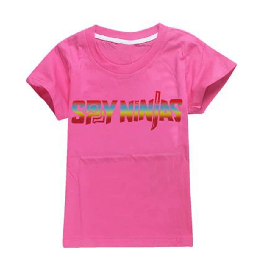 SPY NINJA Kids T-Shirt New Summer Children Cartoon Anime Boys T Shirt Toddler Girls Short Sleeves Tshirt O-Neck Tee Tops