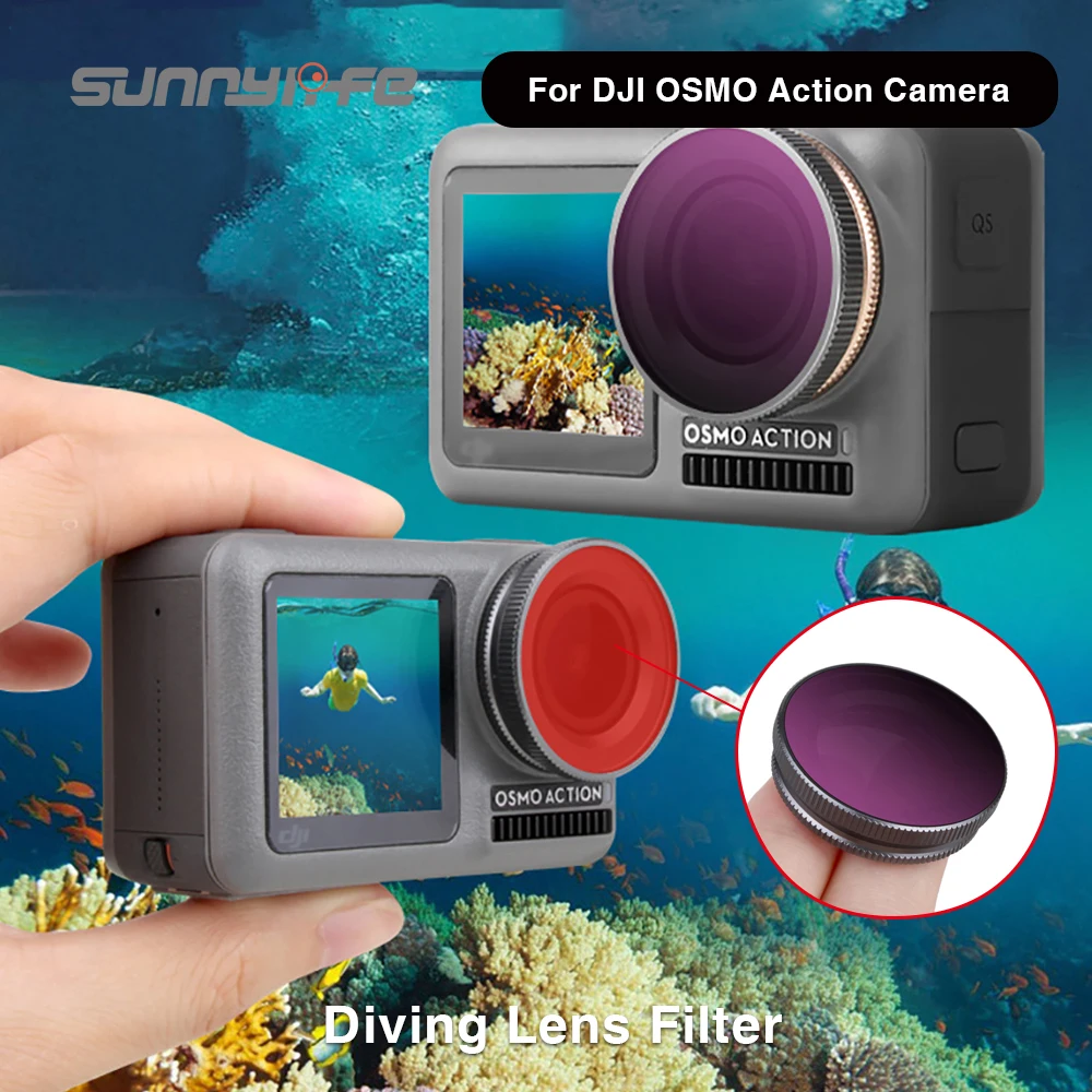 Filtr do nurkowania CPL filtr polarny do DJI OSMO Action ND 4 8 16 32 ochrona UV filtr obiektywu do OSMO kamera akcji akcesoria do obiektywu