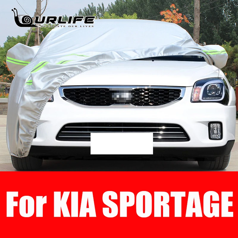 Exterior Car Cover Outdoor Protection Full Car Covers Snow Cover Sunshade Waterproof Dustproof For kia Sportage Accessiores