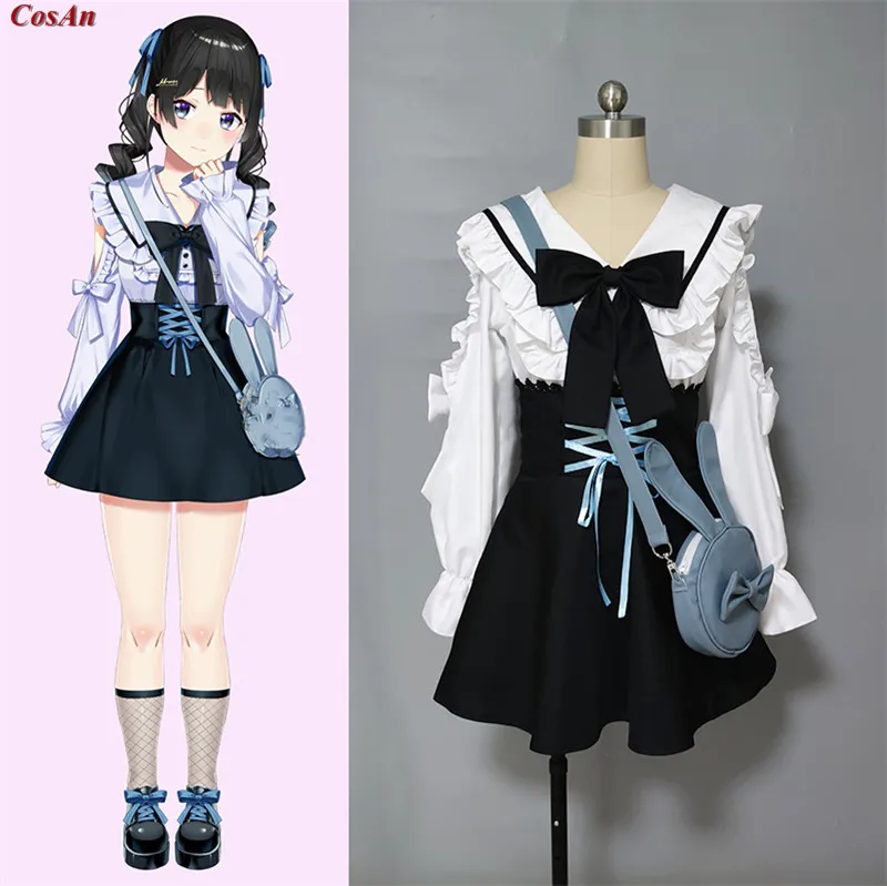 

Hot Anime YouTuber Tsukino Mito Cosplay Costume Lovely Elegant Daily Wear Uniform Activity Party Role Play Clothing Custom-Make