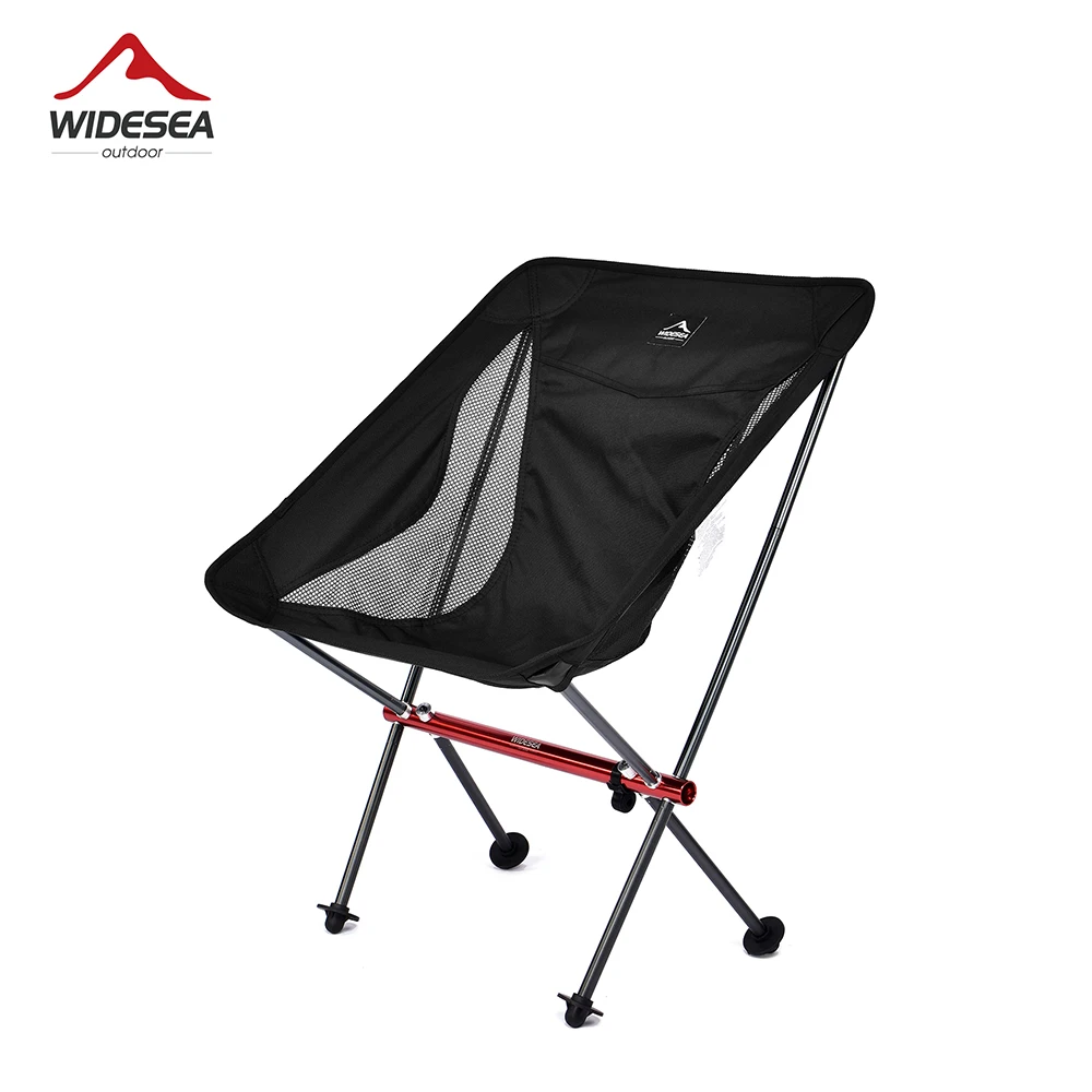 Widesea Camping Angeln Klappstuhl Tourist Strand Chaiselongue Stuhl zum Entspannen faltbare Freizeit Reisen Möbel Picknick 4