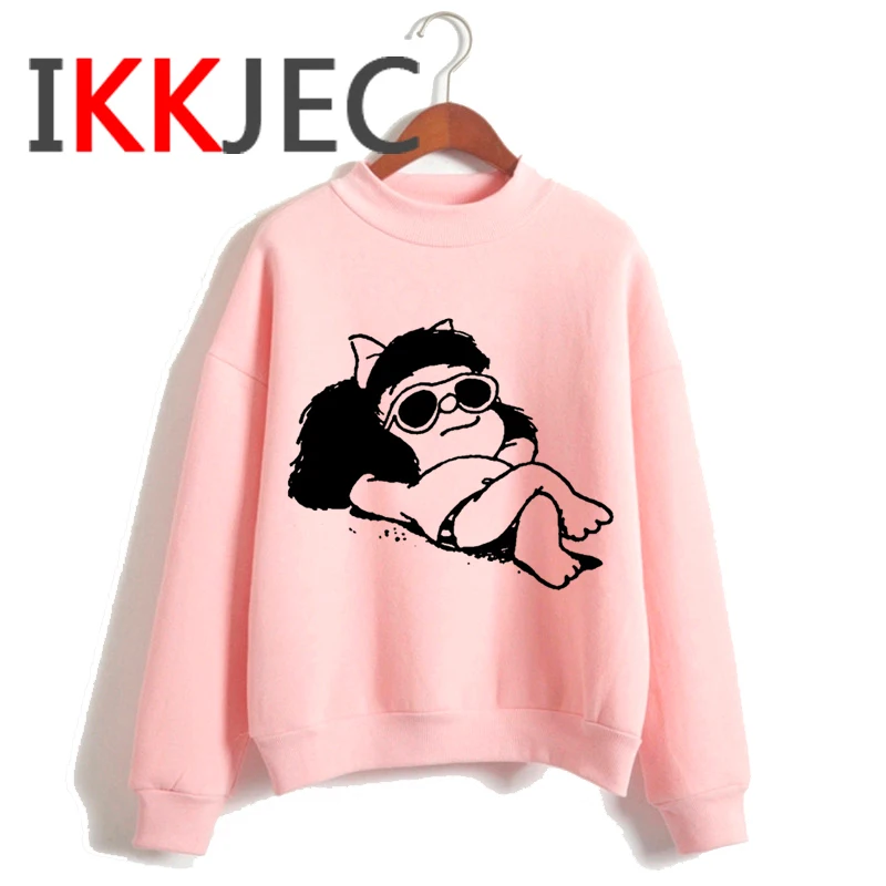 Mafalda hoodies female grunge anime Oversized women sweatshirts hoddies grunge Korea