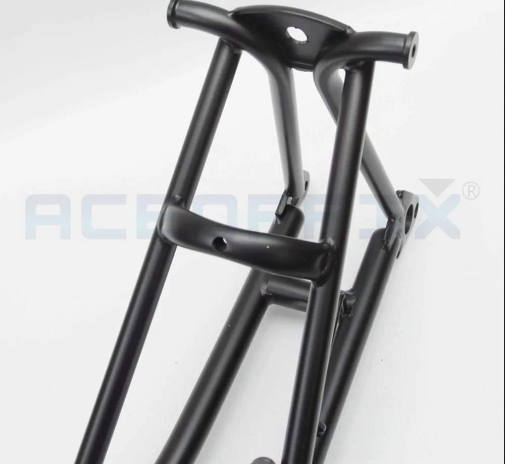 ACEOFFIX Black Rear Triangle for Folding Bike Frame Chrome Molybdenum Steel Rear Rack Accessories