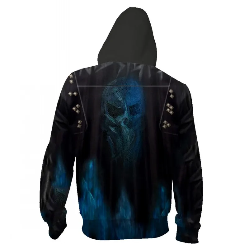 Hip Hop Afstammelingen 3 Cosplay 3D Print Hoodie Hades Hooded Mannen Vrouwen Sweatshirt Rits Capuchon Jassen Kostuum