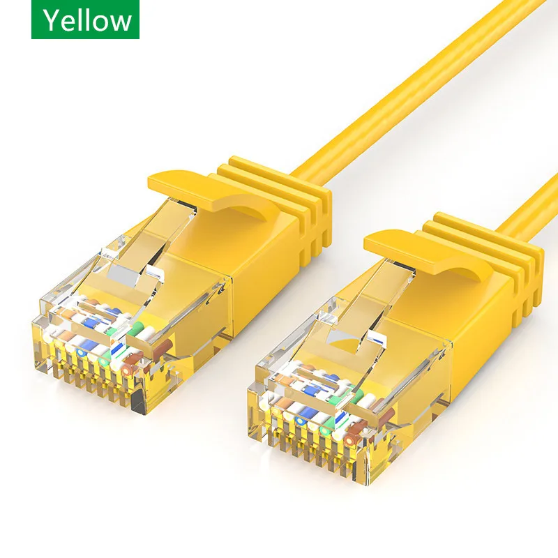 Cat6A kabel Ethernet ultradrobny kabel do routera kota 6 UTP kabel krosowy-szczupły RJ45 do komputera XBox przewody sieciowe 5 kolorów