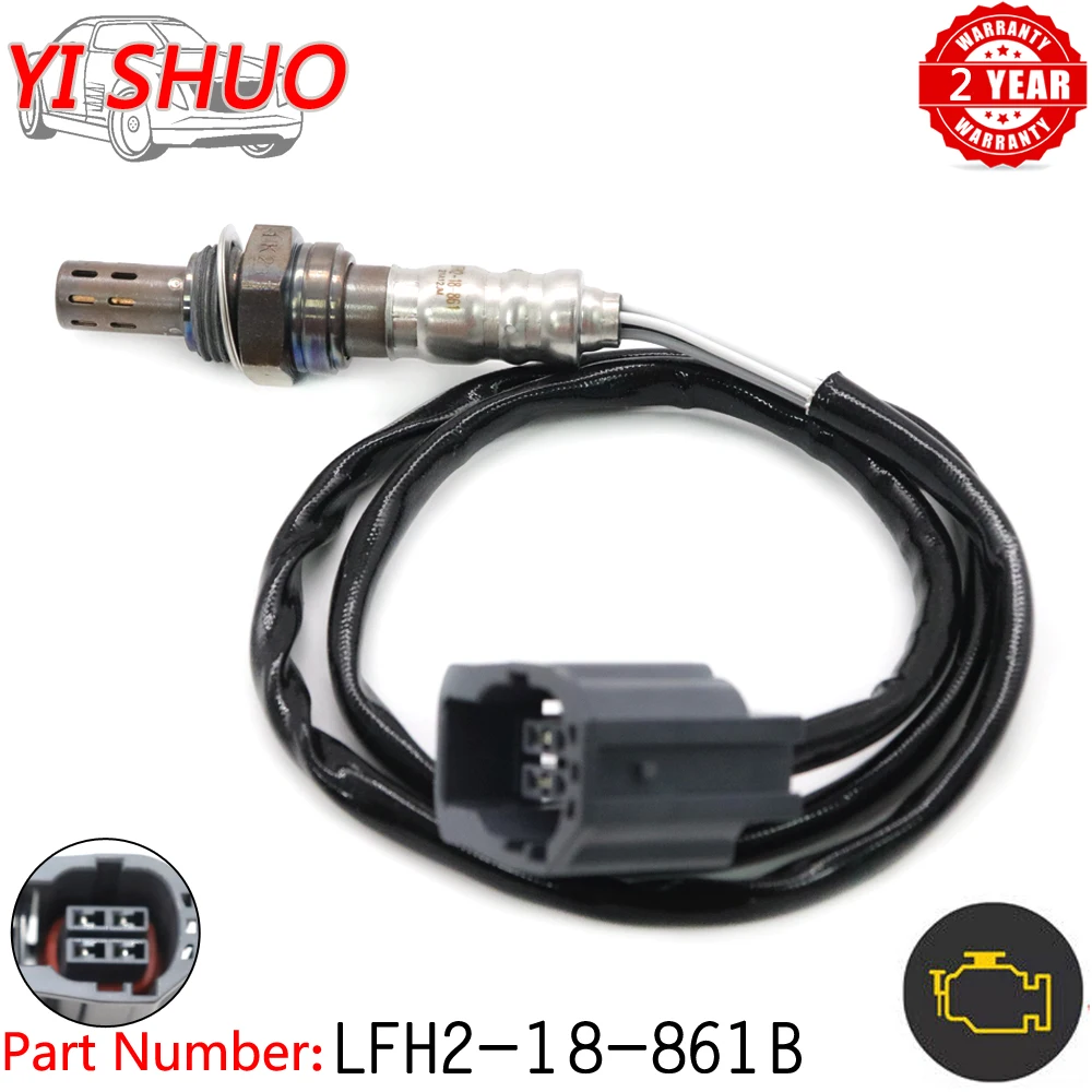 Car Rear LFH2-18-861B Air Fuel Ratio O2 Lambda Oxygen Sensor For Mazda 3 2.0L 2.3L 2 1.5L M6 6 1.8L 2.0L 2004-2010 ZJ39-18-861A