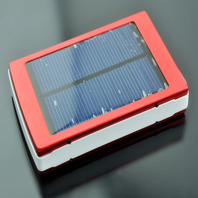 20000mah Solar LED Dual USB Empty Box Case For Power Bank No Battery