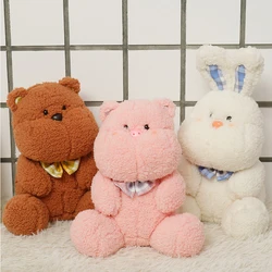 23CM Cute Cartoon Rabbit Bear Pig Stuffed Toys Kawaii Plush Animals Soft Kids Baby Doll for Girls Children Boys Birthday Gift