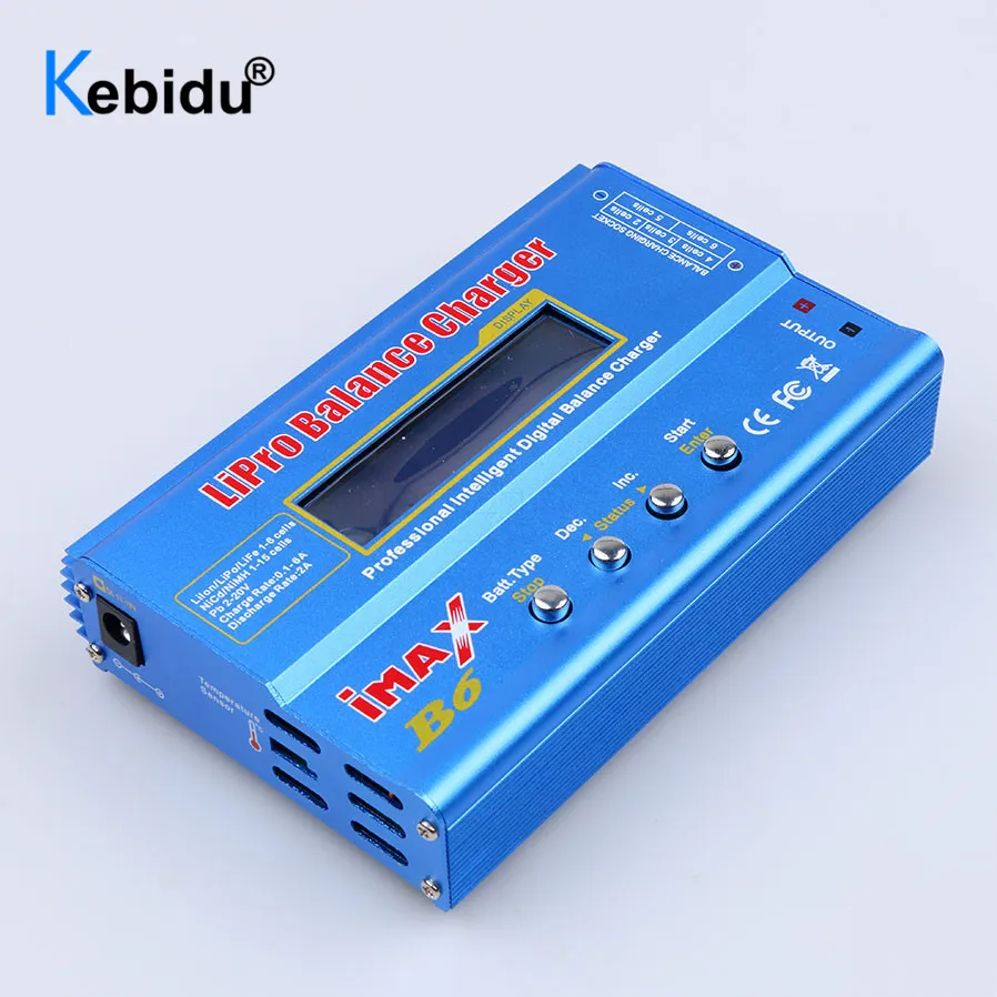 Kebidu iMAX B6 80W Battery Charger Lipo NiMh Li-ion Ni-Cd Digital RC IMAX B6 Lipro Balance Charger Discharger