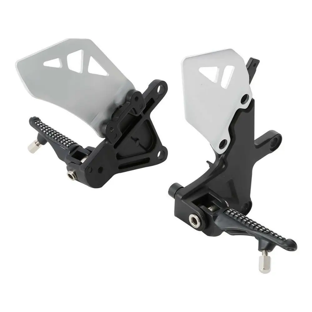 

Motorcycle Front Foot Pegs Footrests Brackets For Kawasaki Ninja ZX10R ZX 10R 2011-2017 2012 2013 2014