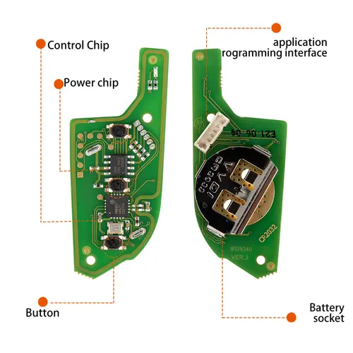 Imagen 2 del producto 5 unids/lote XHORSE XKLKS0EN estilo LEI.KSS (cromo) llave remota para VVDI VVDI2 herramienta clave versión en inglés