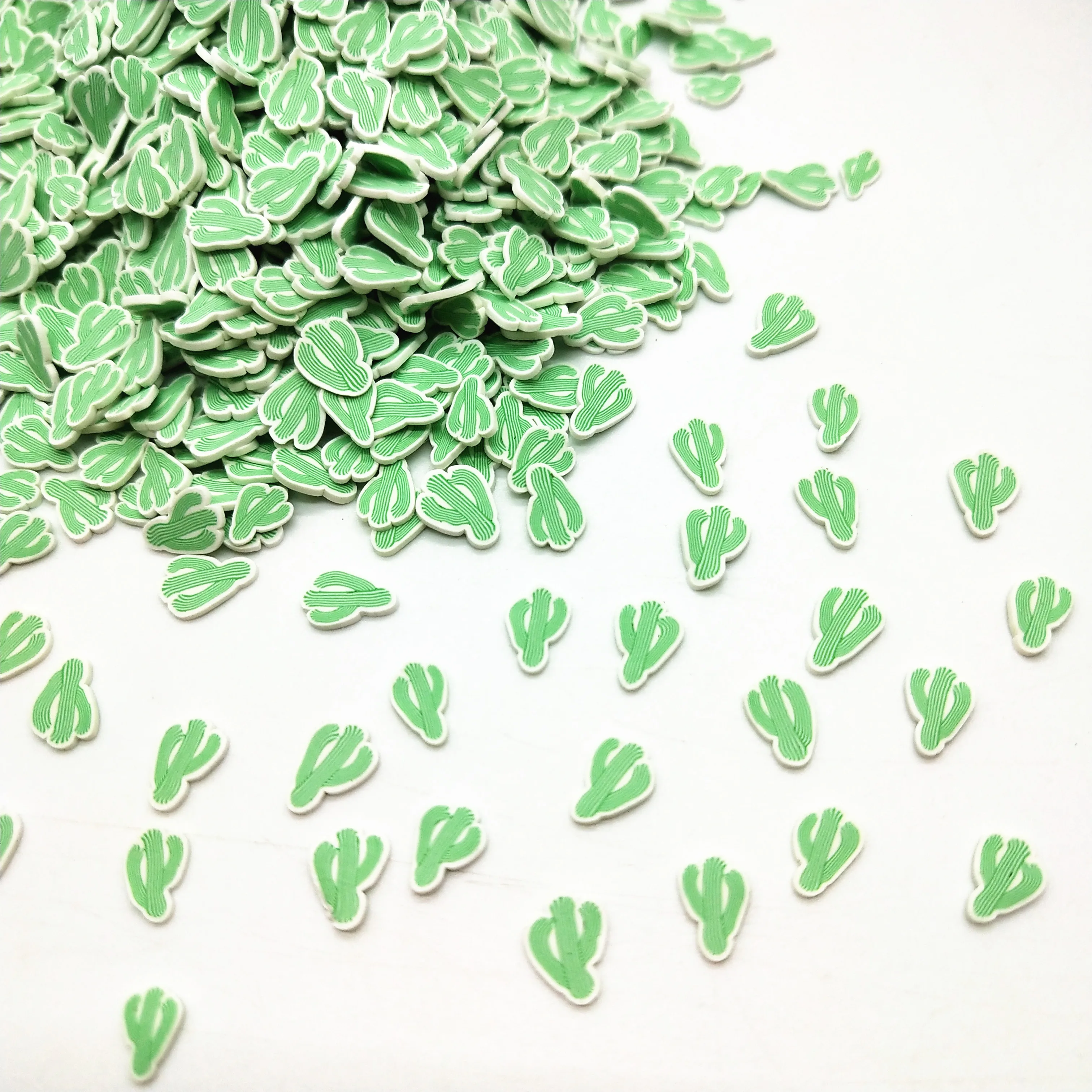 20g/lot 5mm Cactus Polymer Clay for DIY Crafts Plastic Klei Mud Particles Clays Green Cacti