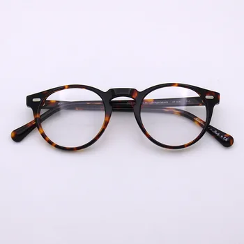 Retro Vintage Round Gregory Peck Spectacle Myopia Glasses Optical frame OV5186  Eyeglasses Frame Blue Light oculos de grau