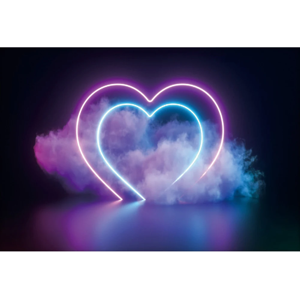 Laeacco Lãng Mạn Cưới Sân Khấu Trang Trí Trái Tim Tia Photocall Phông Nền Kid Trưởng Thành Sinh Nhật Chụp Ảnh Chân Dung Nền