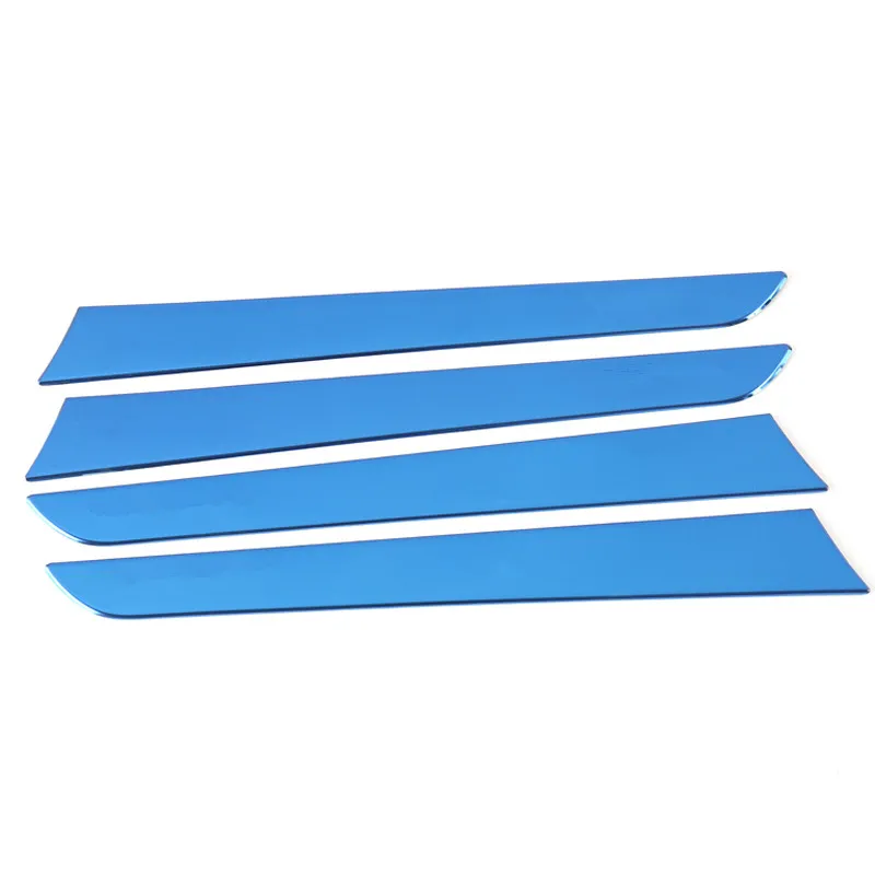 Car Stainless Steel Door Panel Decal Cover Trim 4pcs For Audi A4 B8 A5 Interior Accessories Decoration Strip Stickers Applicable