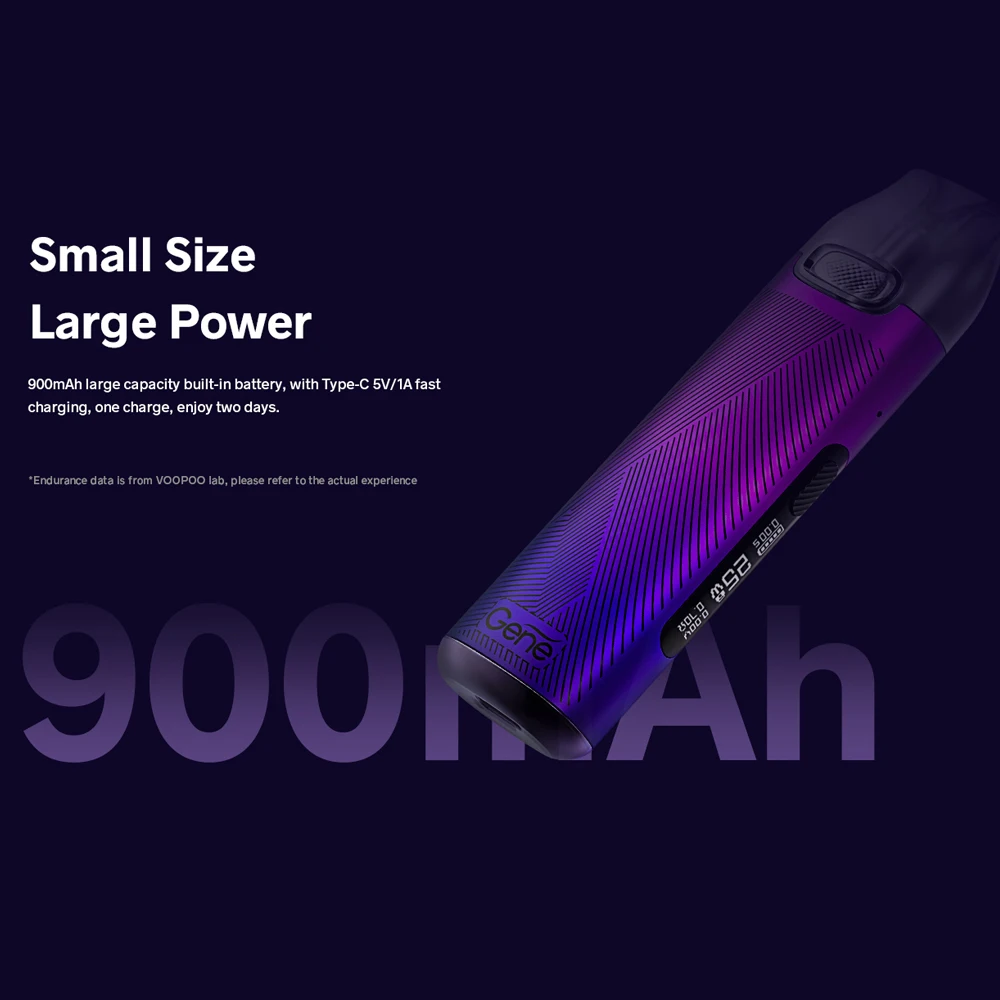 VOOPOO ufficiale V Thru Pro Pod Kit 900mAh batteria 3ml 0.7ohm 1.2ohm cartuccia Pod USB-C carica E-sigaretta schermo OLED da 0.69''