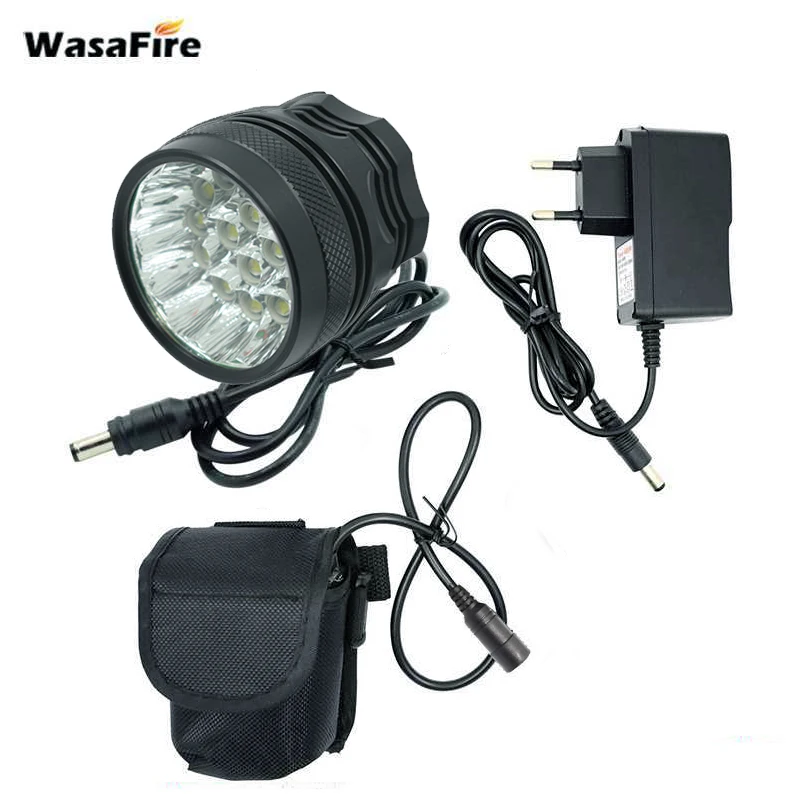 40000 Lumen 16*T6 LED Cycling Bike Light Headlight Waterproof Bicycle Front Lamp 8.4V 18650 Battery Flashlight + Charger