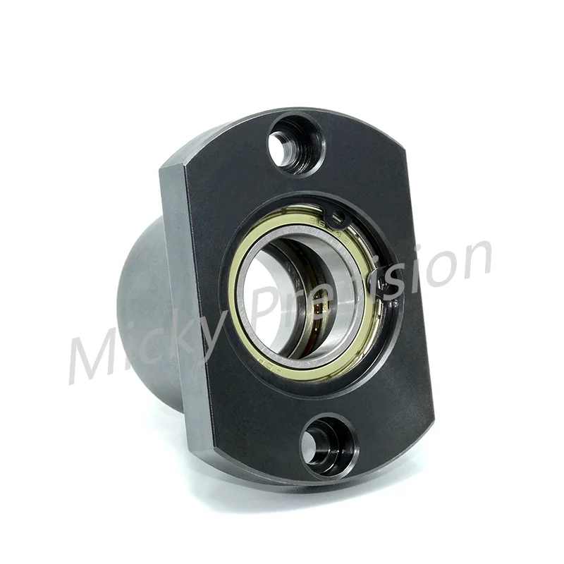 Carbon Steel Flange H Compact Type Bearings with Housing  Double Bearings Bearing Seat with Buckle  Inner Diameter 3-50mm