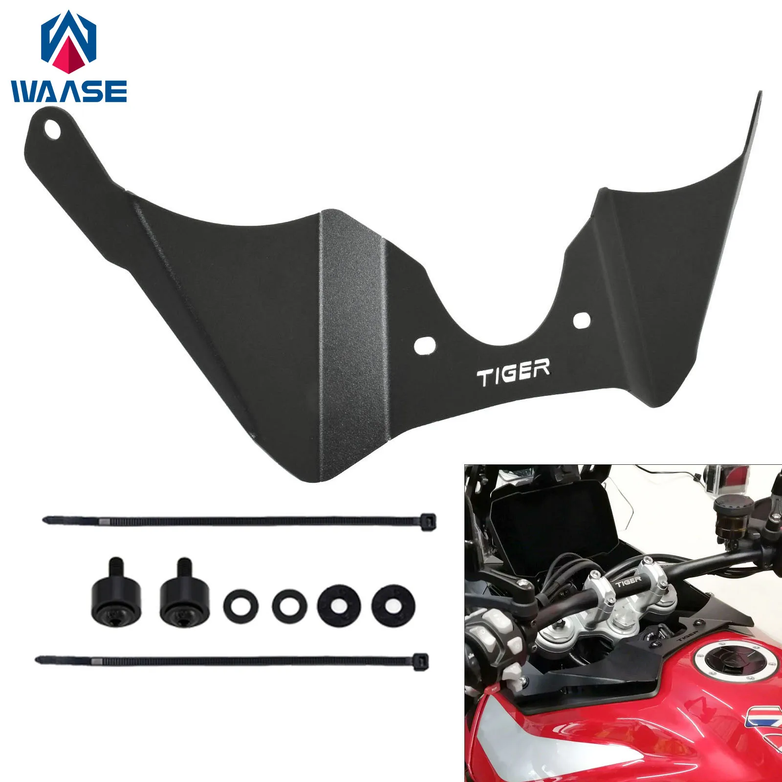 waase Motorcycle Tank Screen Air Dam Forkshield Updraft Wind Deflector For TRIUMPH Tiger 900 Rally Pro GT Low 2019 2020 2021