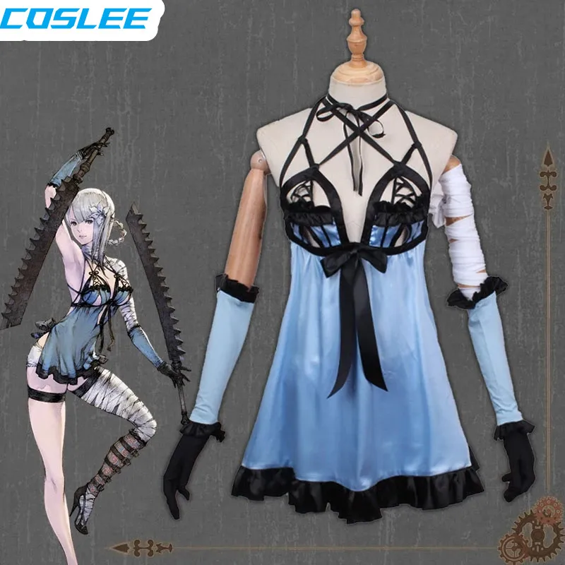 

COSLEE Game NieR Replicant Kaine Uniform Cosplay Costume Role Play Halloween Carnival Party Outfit Women Girls New