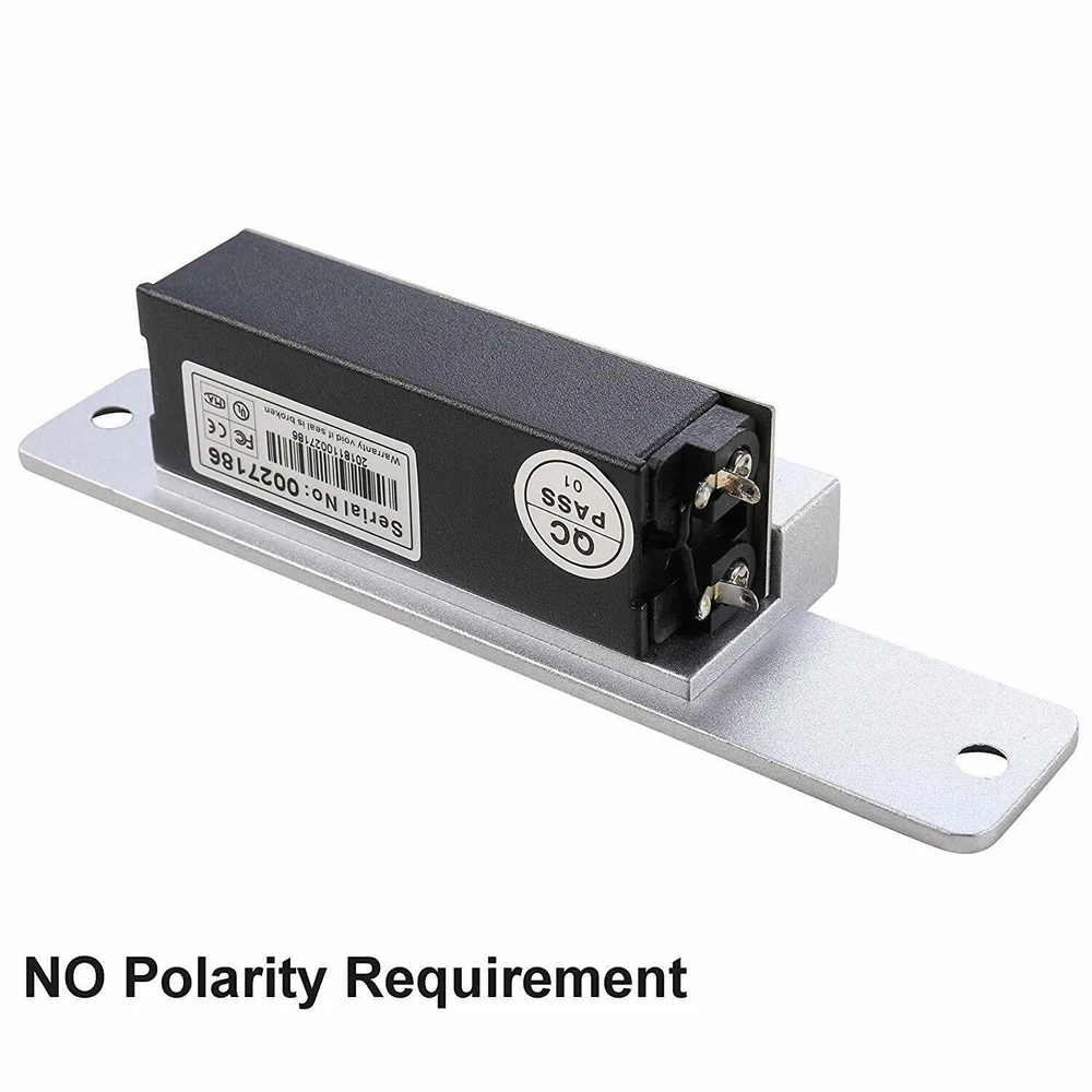 Imagem -02 - Elétrica Strike Lock Modo nc Porta Acesso Sistema de Controle Fail Secure 12v Aço Inoxidável