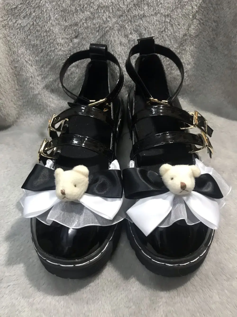 

sweet lolita shoes tea party kawaii princess kawaii shoes vintage round head low heel women shoes loli cosplay cos lace bowknot