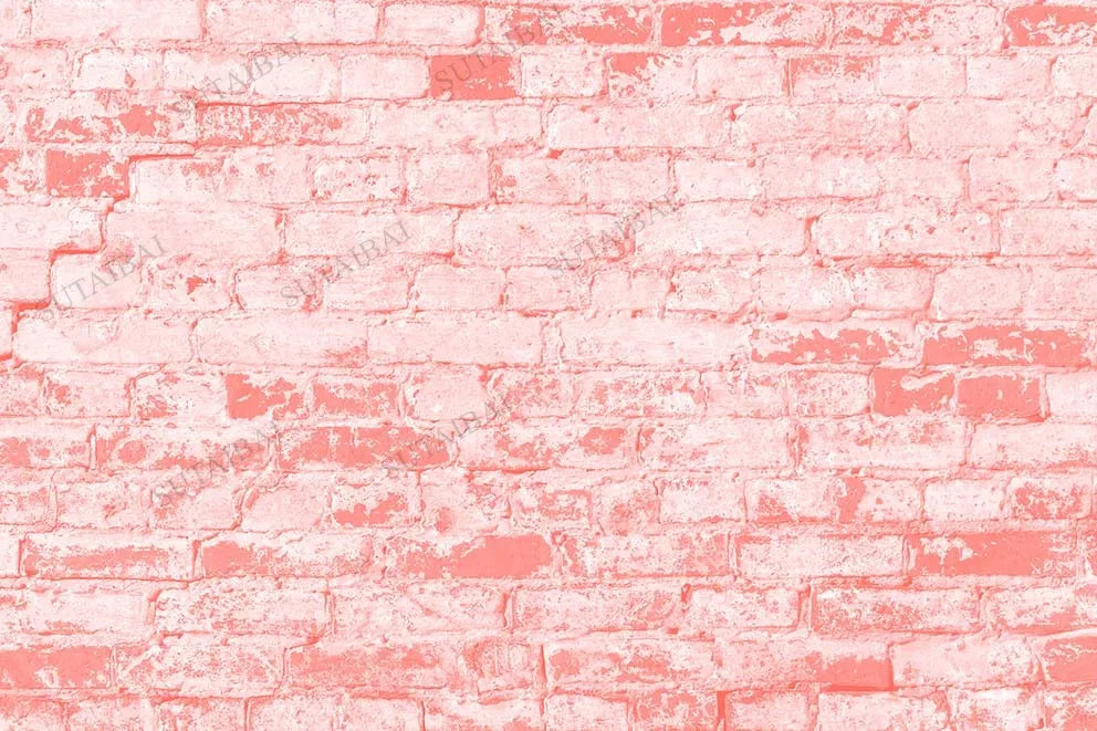 Pink Brick Wall Vintage Backdrop Vinyl Photography Backdrops Photographic Background Photo Studio Photophone Photozone