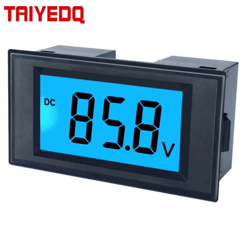 High precision DC digital display voltmeter digital meter LCD two-wire anti-reverse D69-30 For electric vehicles