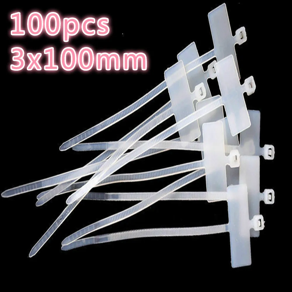 ไนลอน Tie หมวดหมู่ Self-Locking Network Zip Trim Wrap ลวดสายรัด100ชิ้น/ล็อต