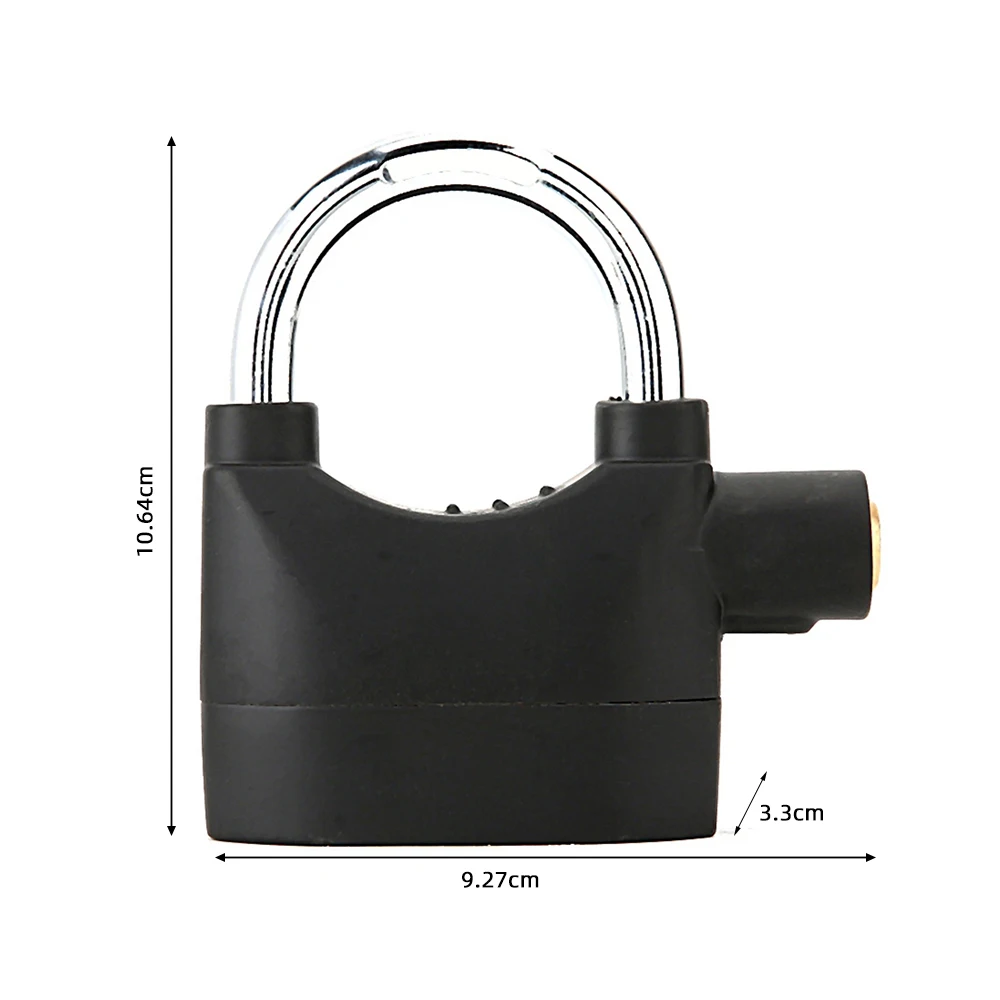 Cadenas d'alarme intelligent étanche, serrures à tampon, sirène 110dB, sécurité des portes et fenêtres de moto et de vélo