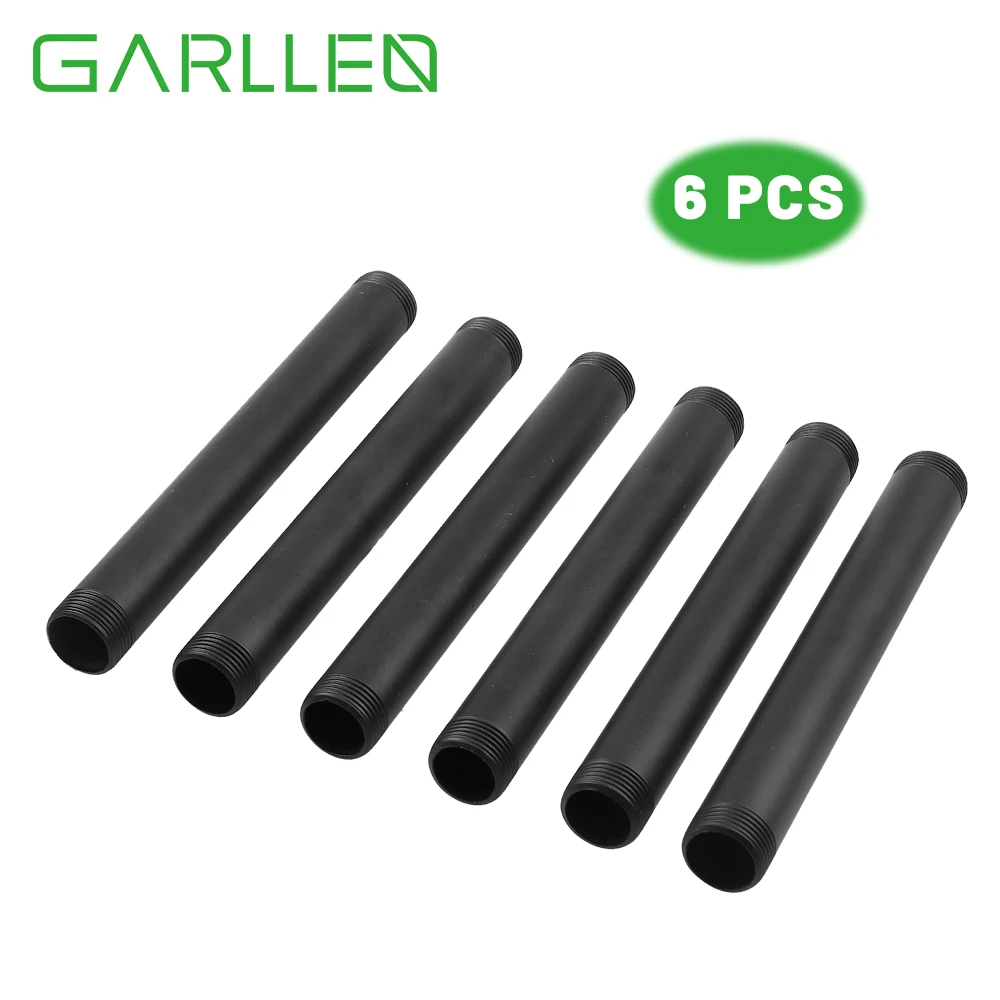 GARLLEN-tubería roscada de hierro fundido maleable, accesorios para muebles industriales, BSP, 6 uds., 3/4 pulgadas