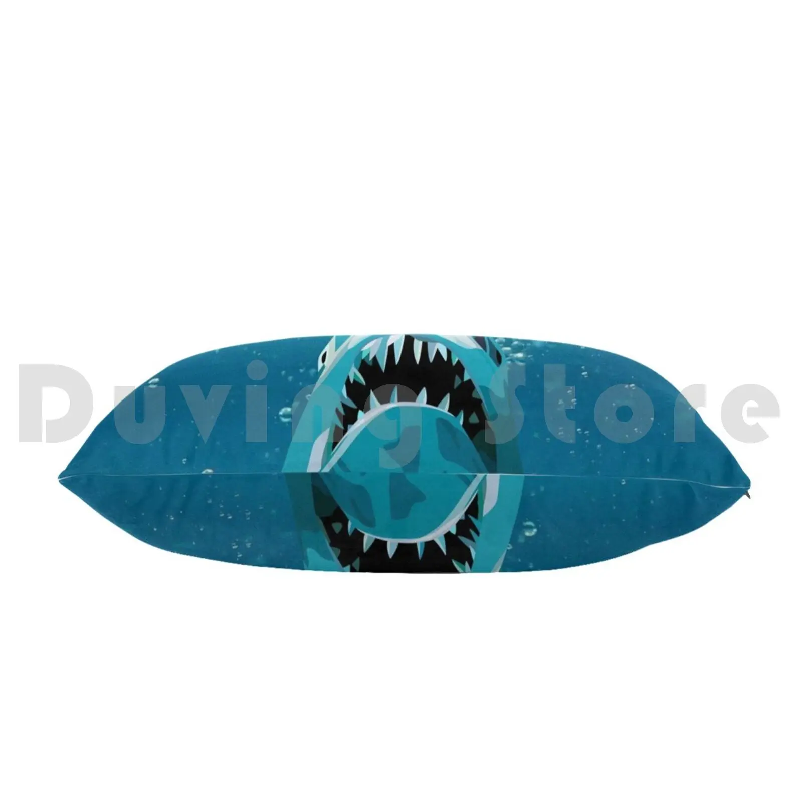 غطاء وسادة بخلفية سمك القرش Attack-Ocean مطبوع 50x75 Shark Shark Attack Ocean Ocean Life Ocean Animals