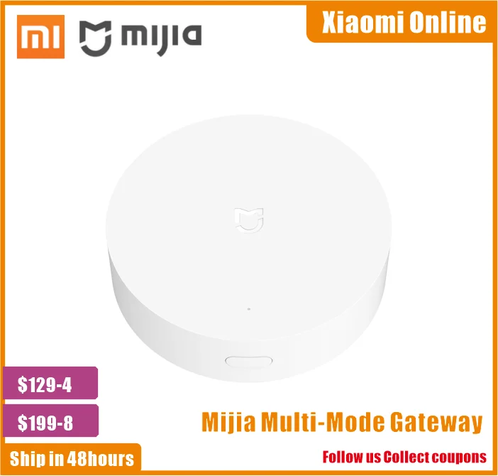 

Шлюз Xiaomi Mijia ZigBee 3,0, многорежимный сетевой хаб с Wi-Fi и Bluetooth, голосовое дистанционное управление, работает с приложением Mi Home Apple Homekit