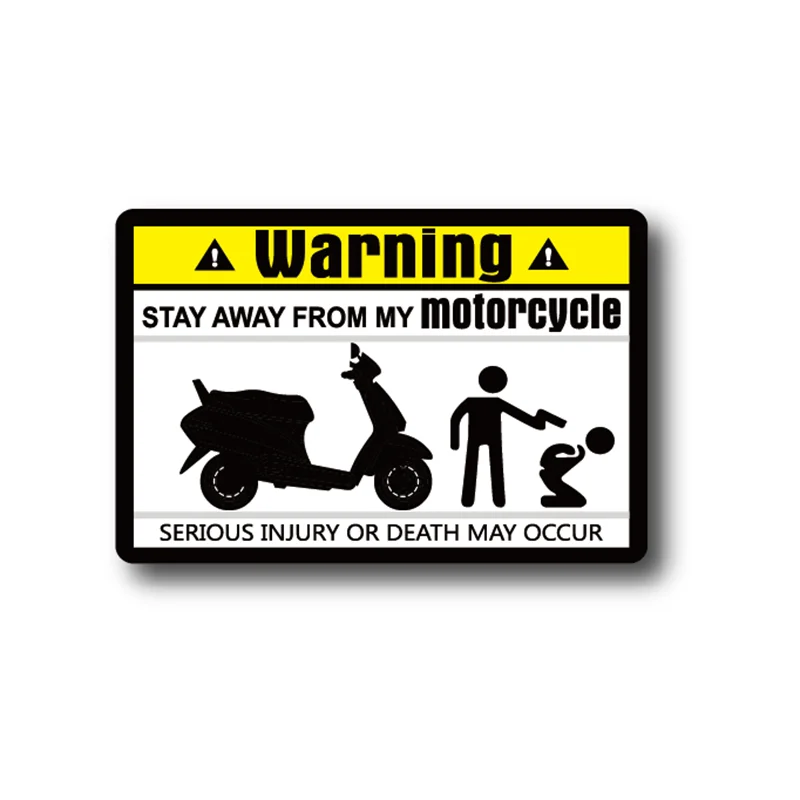 Dont Touch Warning Mark Text Unique Decal Car Sticker Decals for Motorbike Motorcycle 8cmx5.3cm